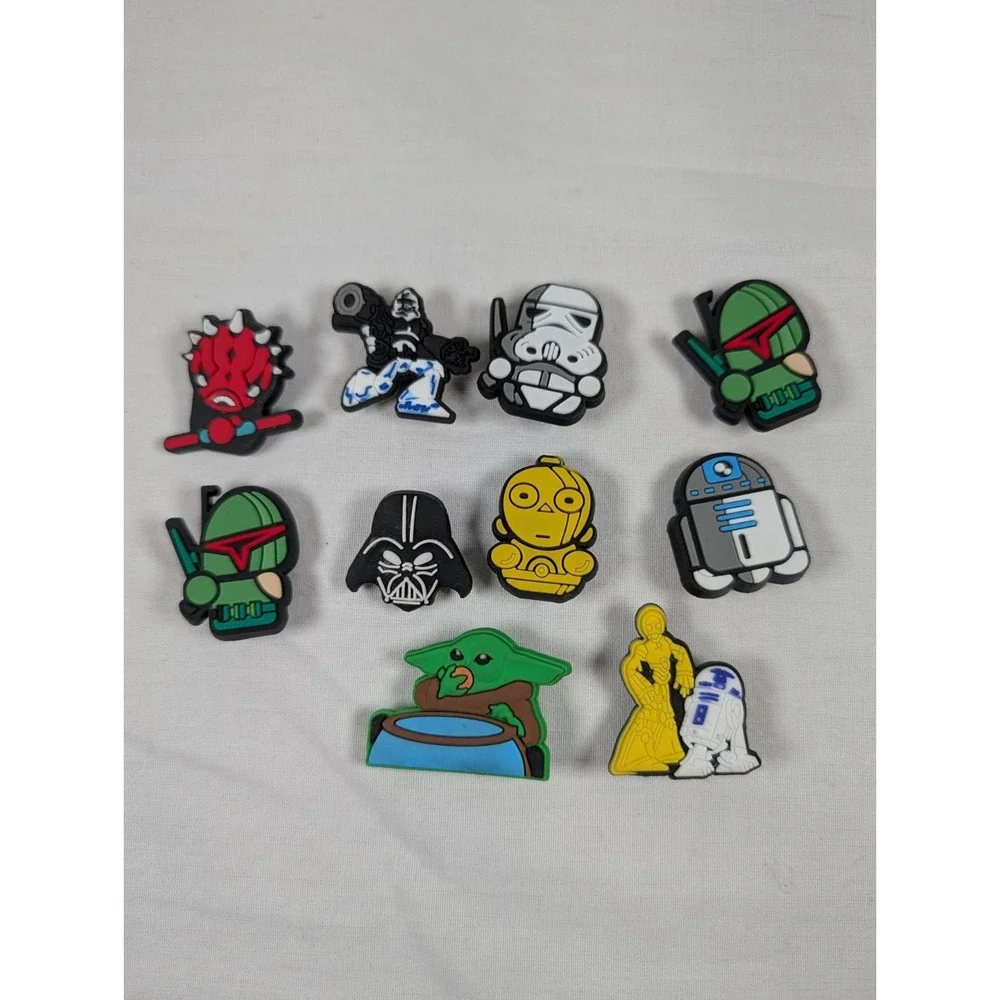 Star Wars Jibbitz Shoe Charms Various Characters Lot Of 10